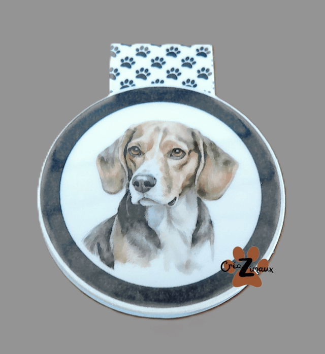 Marque pages Beagle (magnétique ou standard) 