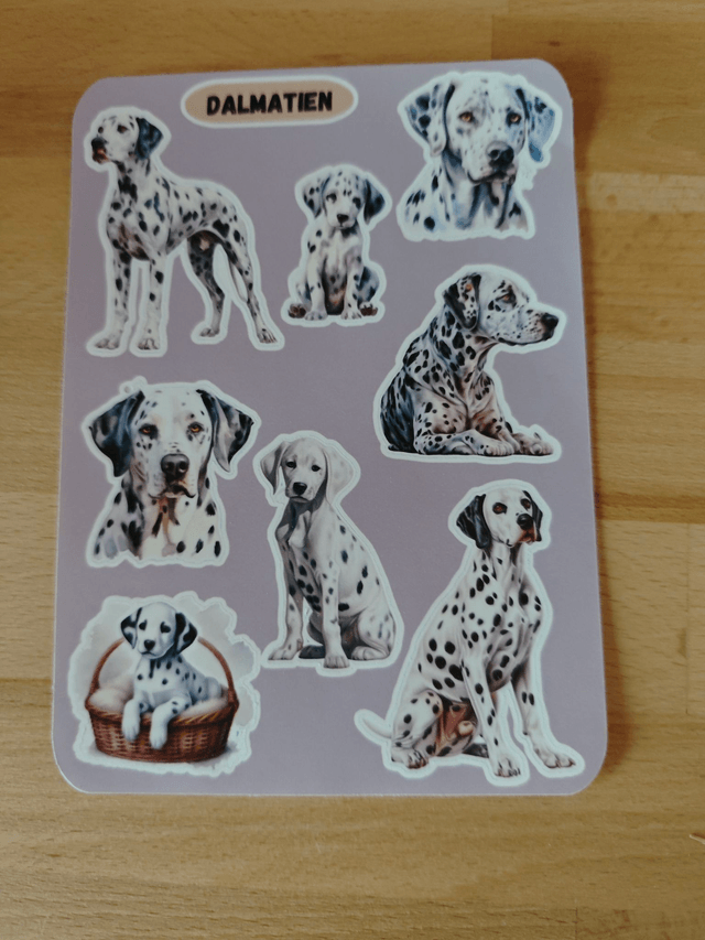 Planche stickers Dalmatien