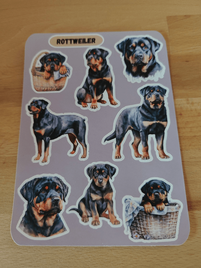 Planche stickers Rottweiler