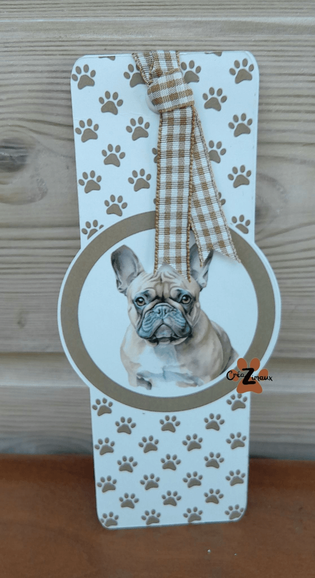 Marque pages Bouledogue français (magnétique ou standard) 