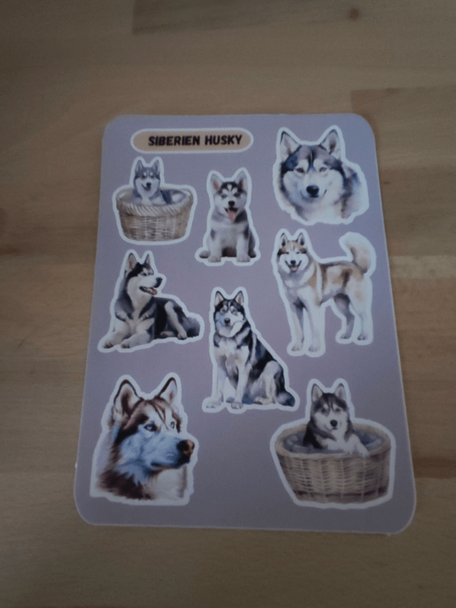 Planche stickers Husky