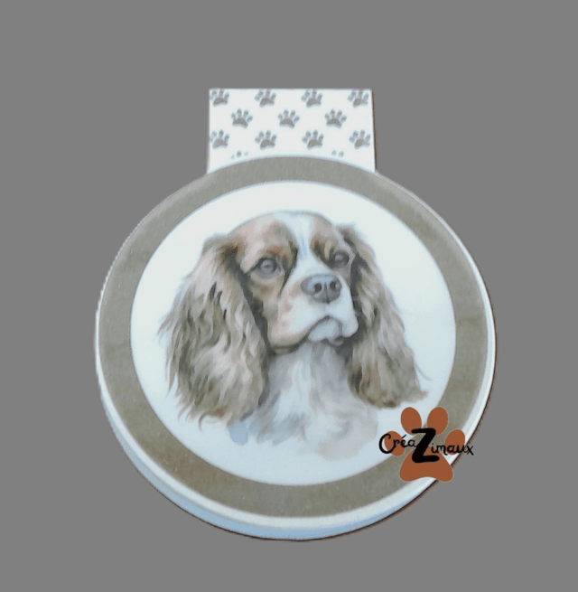 Marque pages Cavalier King Charles (magnétique ou standard) 
