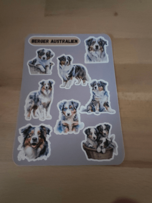 Planche stickers Berger australien