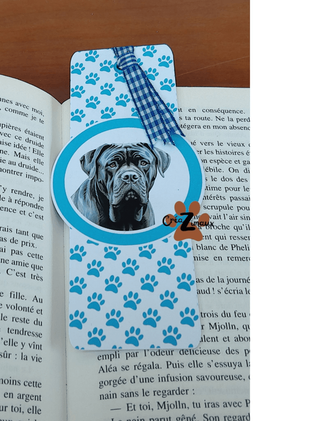 Marque pages Cane corso (magnétique ou standard)