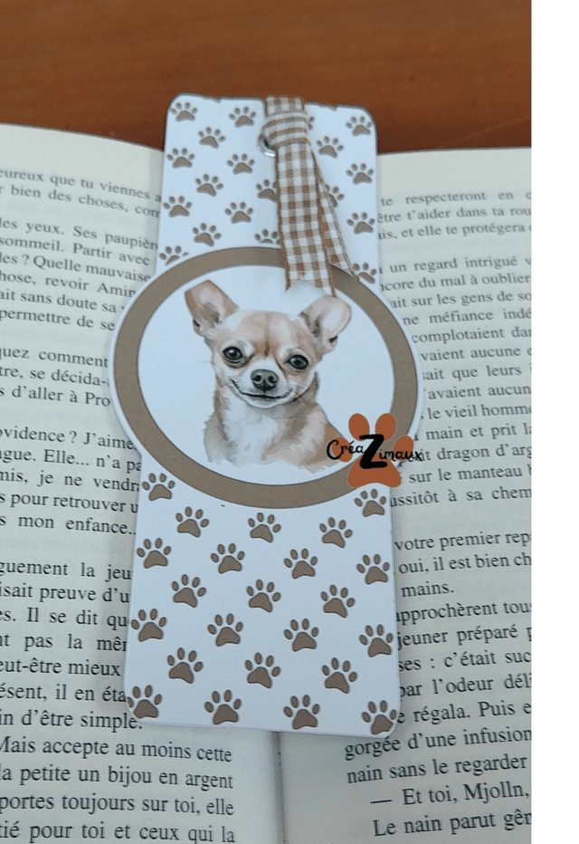 Marque pages Chihuahua (magnétique ou standard)  