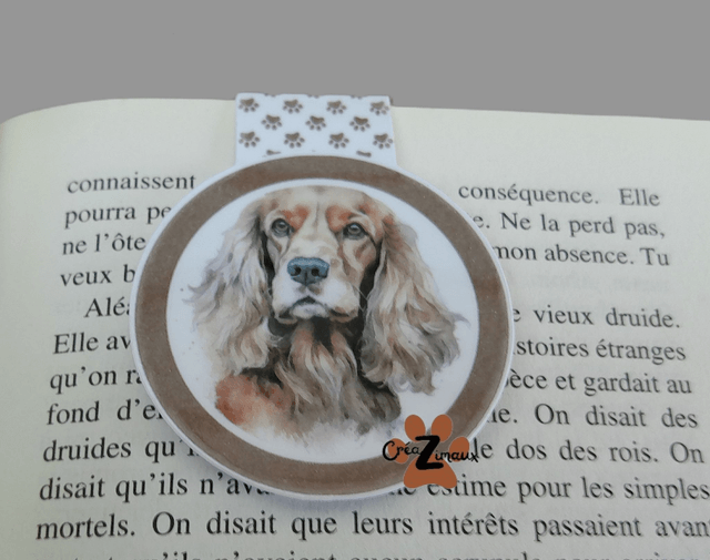 Marque pages Cocker (magnétique ou standard) 