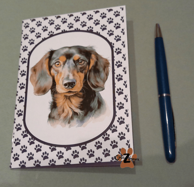 Carnet de note Teckel