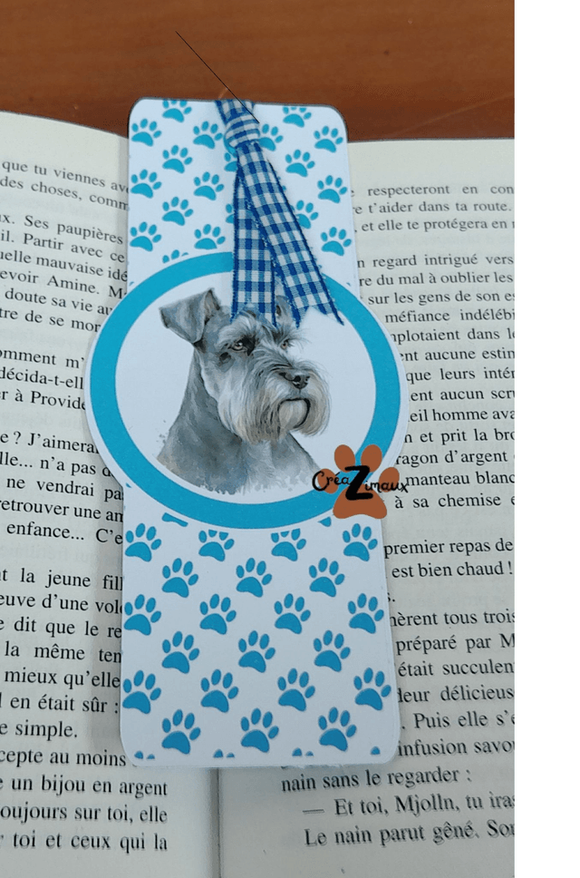 Marque pages Schnauzer (magnétique ou standard) 