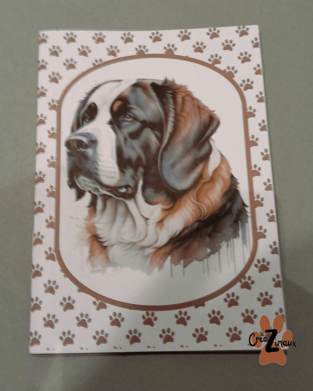 Carnet de note Saint bernard