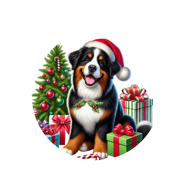 Porte clé Bouvier Bernois modèle Noël