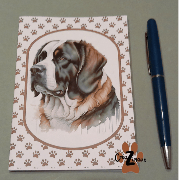Carnet de note Saint bernard