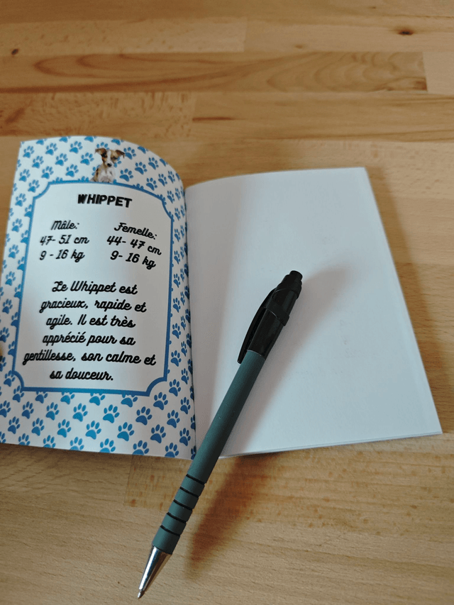 Carnet de note Whippet