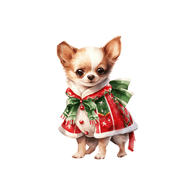 Porte clé Chihuahua modèle Noël