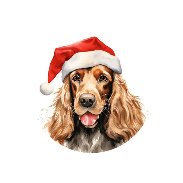 Porte clé Cocker modèle Noël 