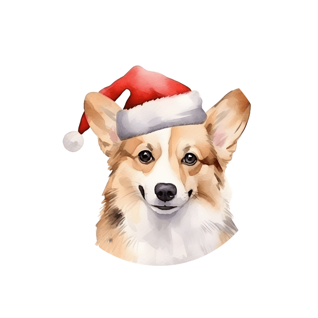 Porte clé Corgi modèle Noël