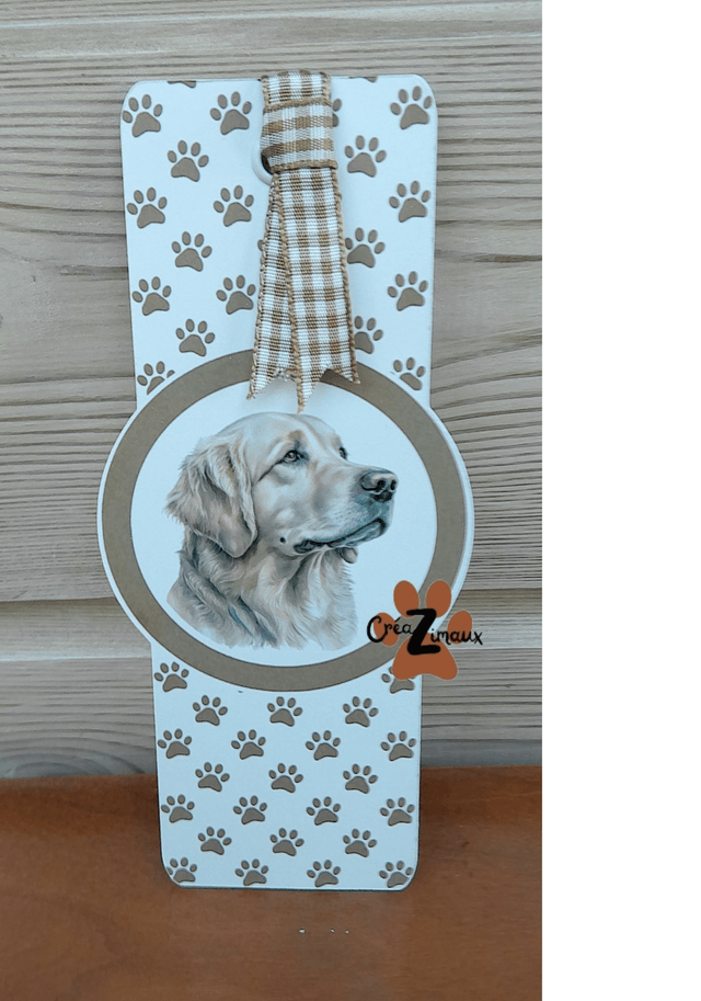 Marque pages Golden Retriever (magnétique ou standard)