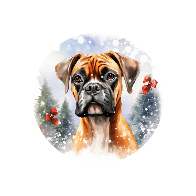 Porte clé Boxer modèle Noël