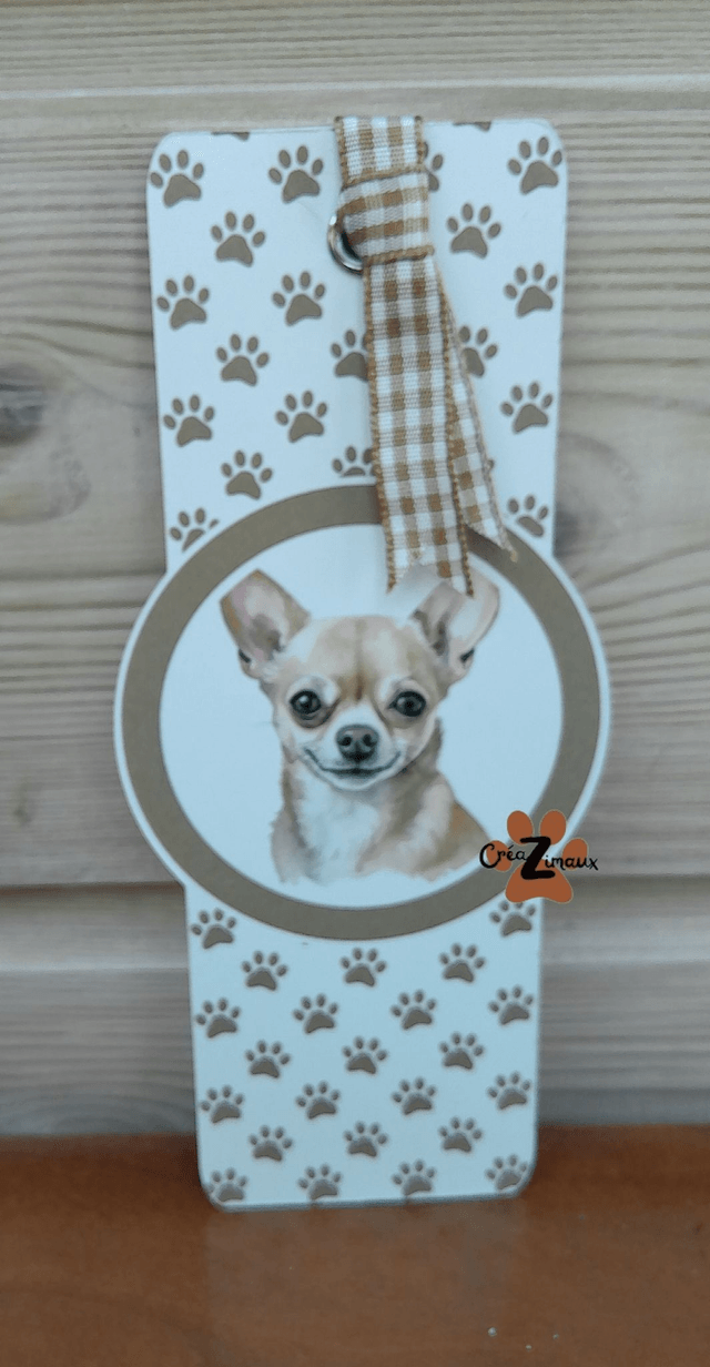 Marque pages Chihuahua (magnétique ou standard)  