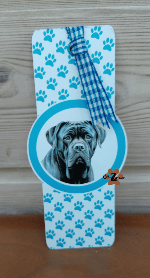 Marque pages Cane corso (magnétique ou standard)