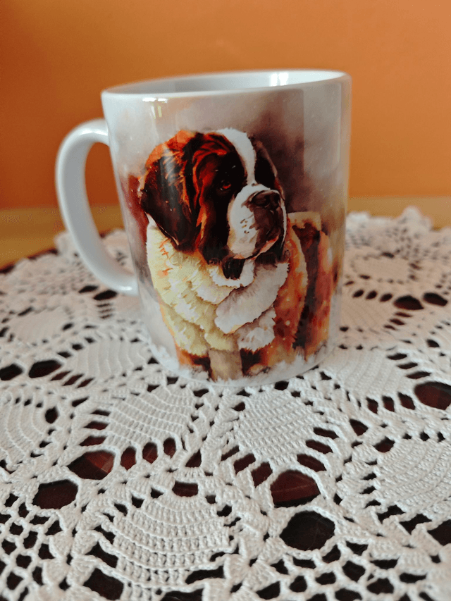 Mug céramique Saint-Bernard – Petit déjeuner cosy