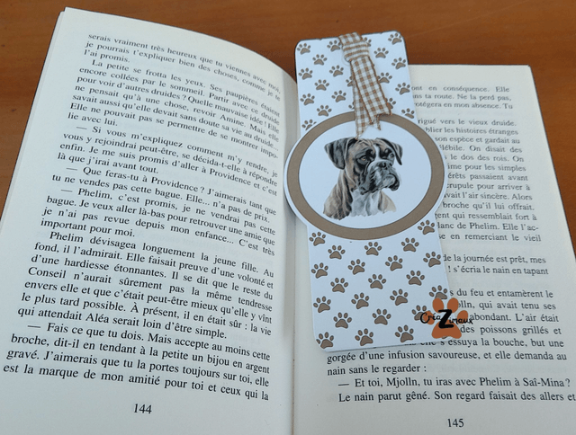 Marque pages Boxer (magnétique ou standard) 