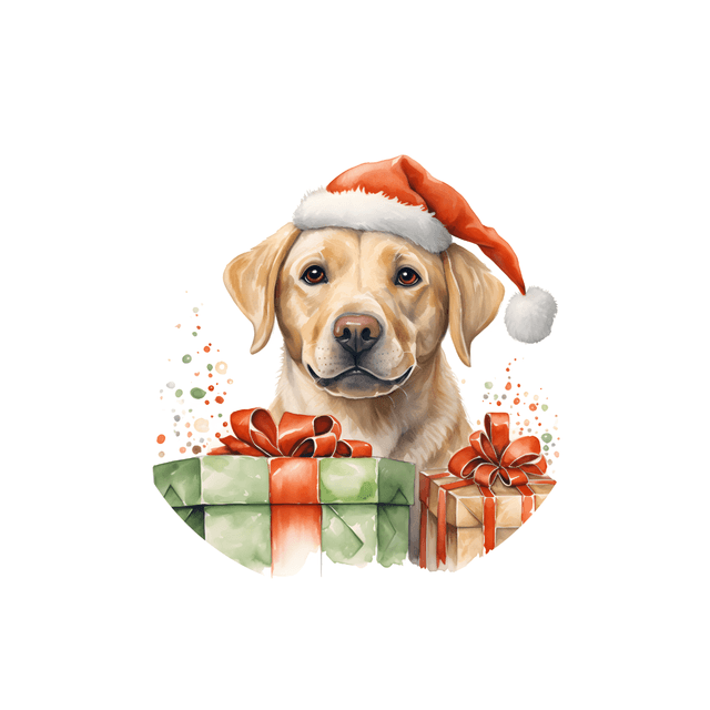 Porte clé Labrador modèle Noël