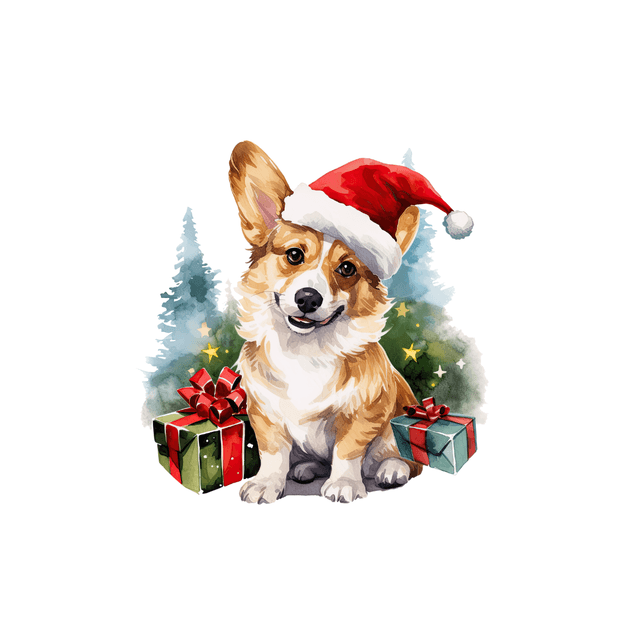 Porte clé Corgi modèle Noël