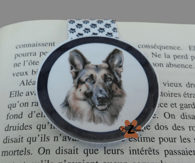 Marque pages Berger allemand (magnétique ou standard)