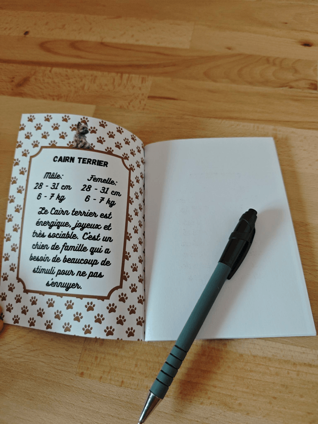 Carnet de note Cairn Terrier