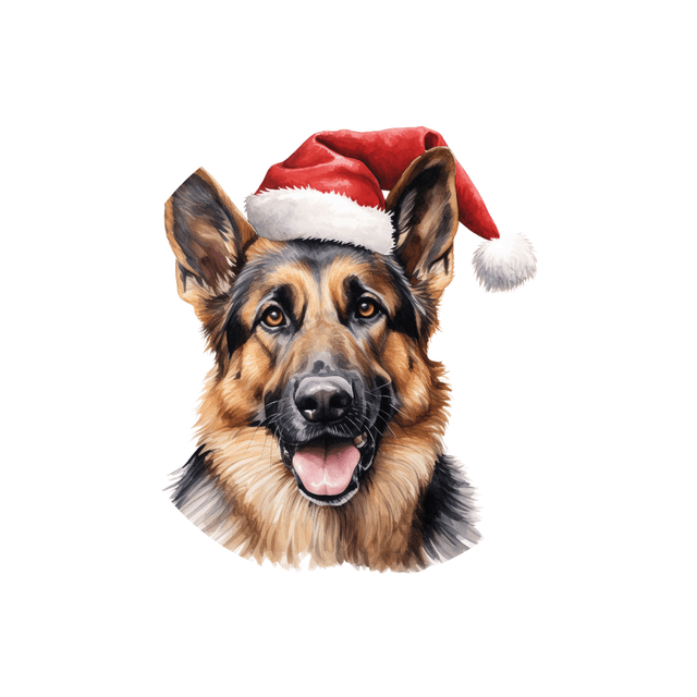 Porte clé Berger Allemand modèle Noël