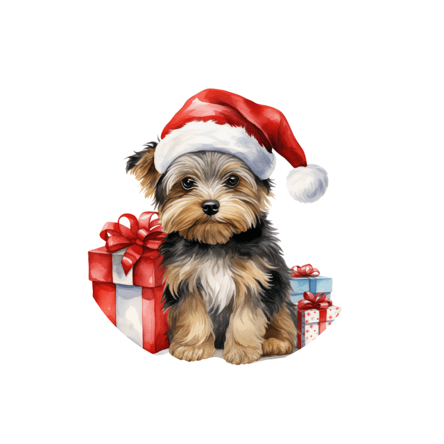 Porte clé Yorkshire modèle Noël