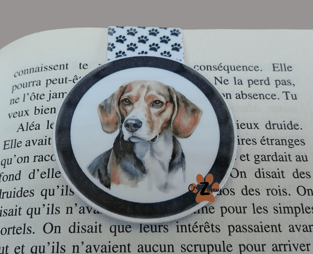Marque pages Beagle (magnétique ou standard) 