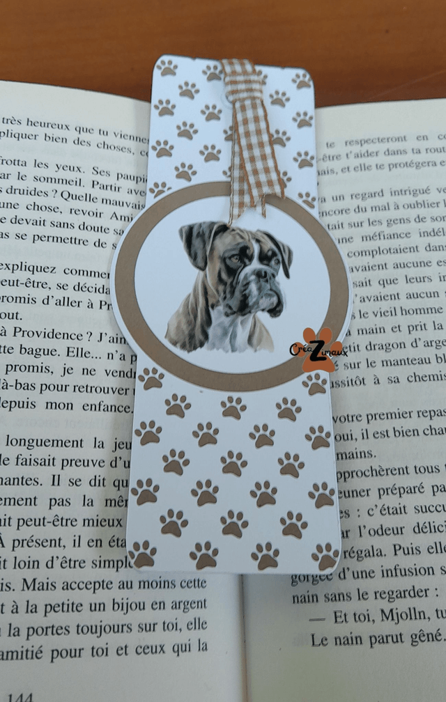 Marque pages Boxer (magnétique ou standard) 