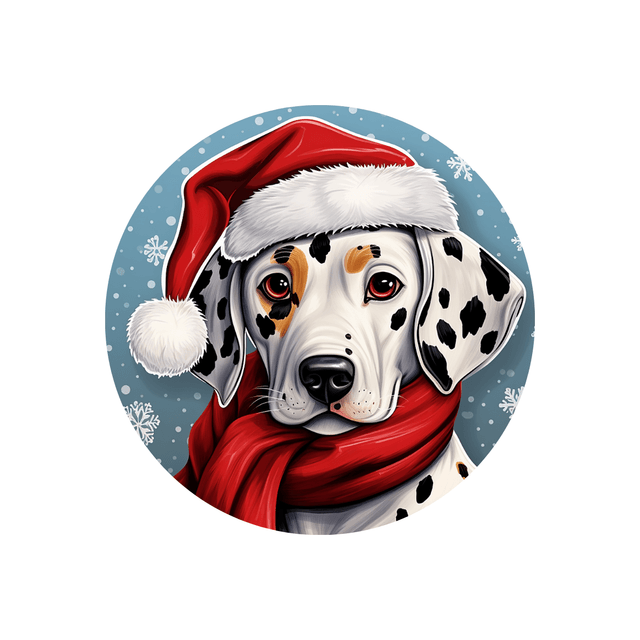Porte clé Dalmatien modèle Noël 