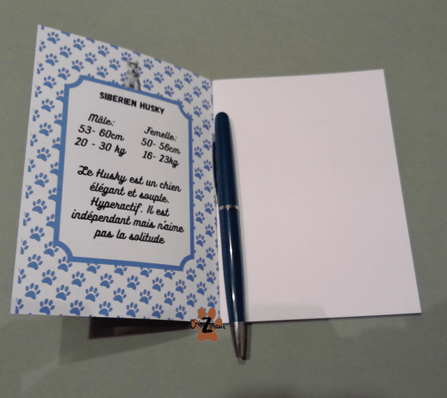 Carnet de note Husky