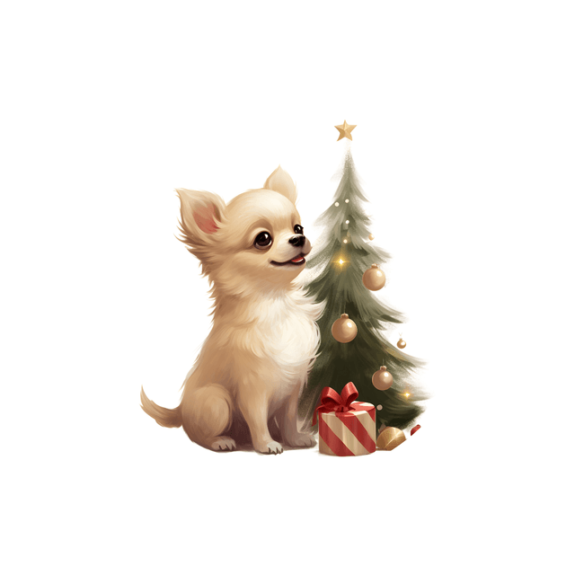 Porte clé Chihuahua modèle Noël