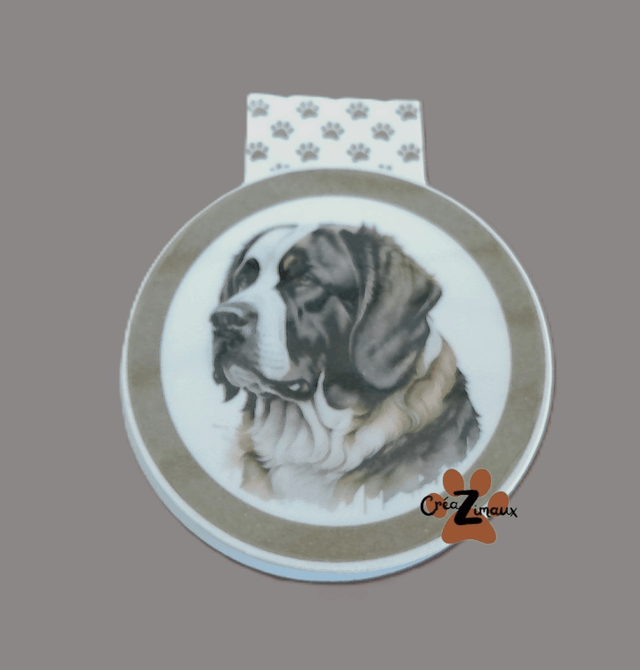 Marque pages Saint bernard (magnétique ou standard) 