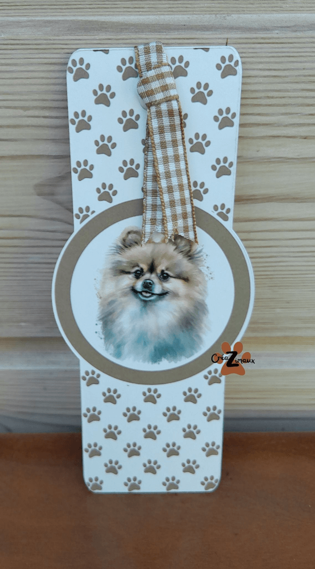 Marque pages Spitz allemand (magnétique ou standard) 