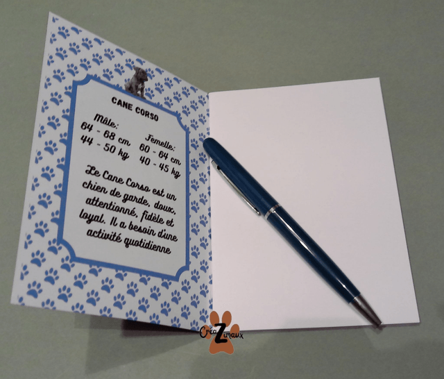 Carnet de note Cane corso