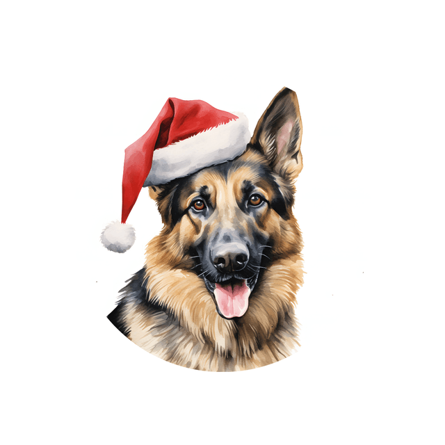 Porte clé Berger Allemand modèle Noël