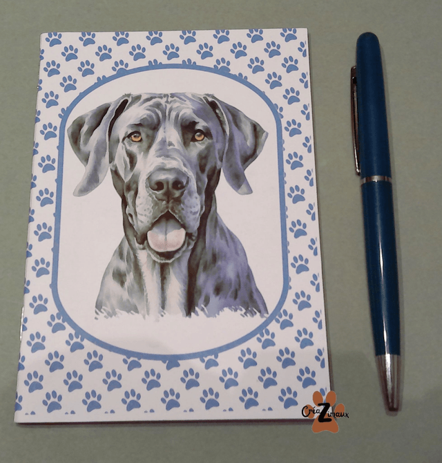 Carnet de note Dogue allemand