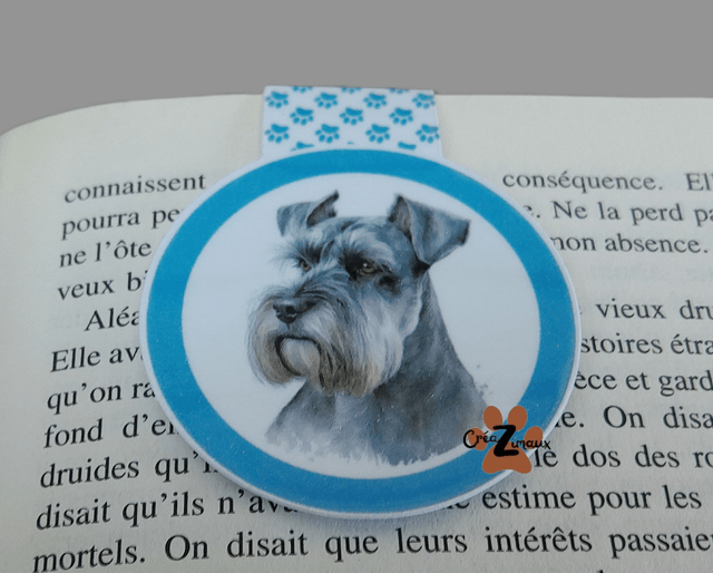 Marque pages Schnauzer (magnétique ou standard) 