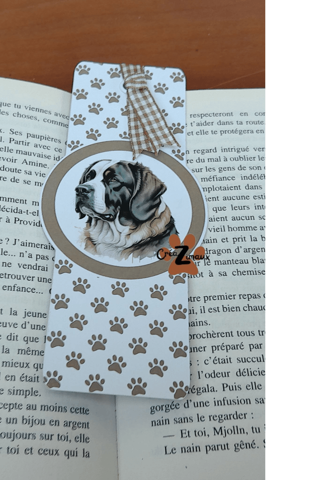 Marque pages Saint bernard (magnétique ou standard) 