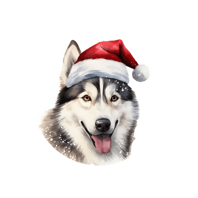 Porte clé Husky modèle Noël 