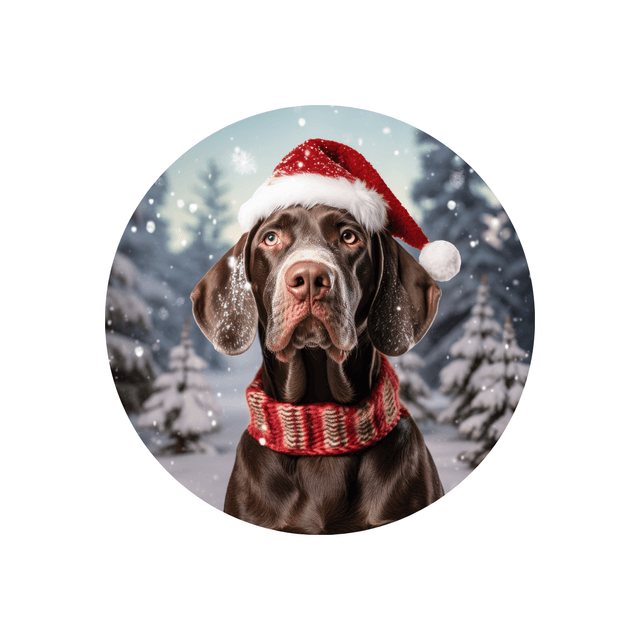 Porte clé Braque allemand modèle Noël