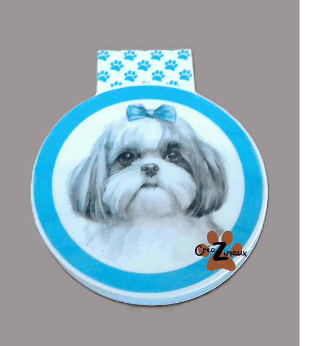 Marque pages Shih tzu (magnétique ou standard) 