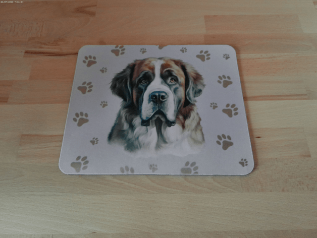 Tapis de souris Saint bernard