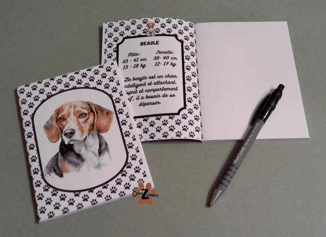 Carnet de note Beagle
