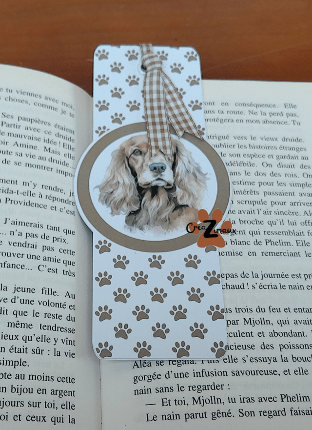 Marque pages Cocker (magnétique ou standard) 