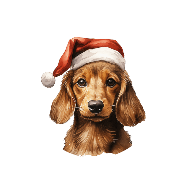 Porte clé Teckel modèle Noël (1)